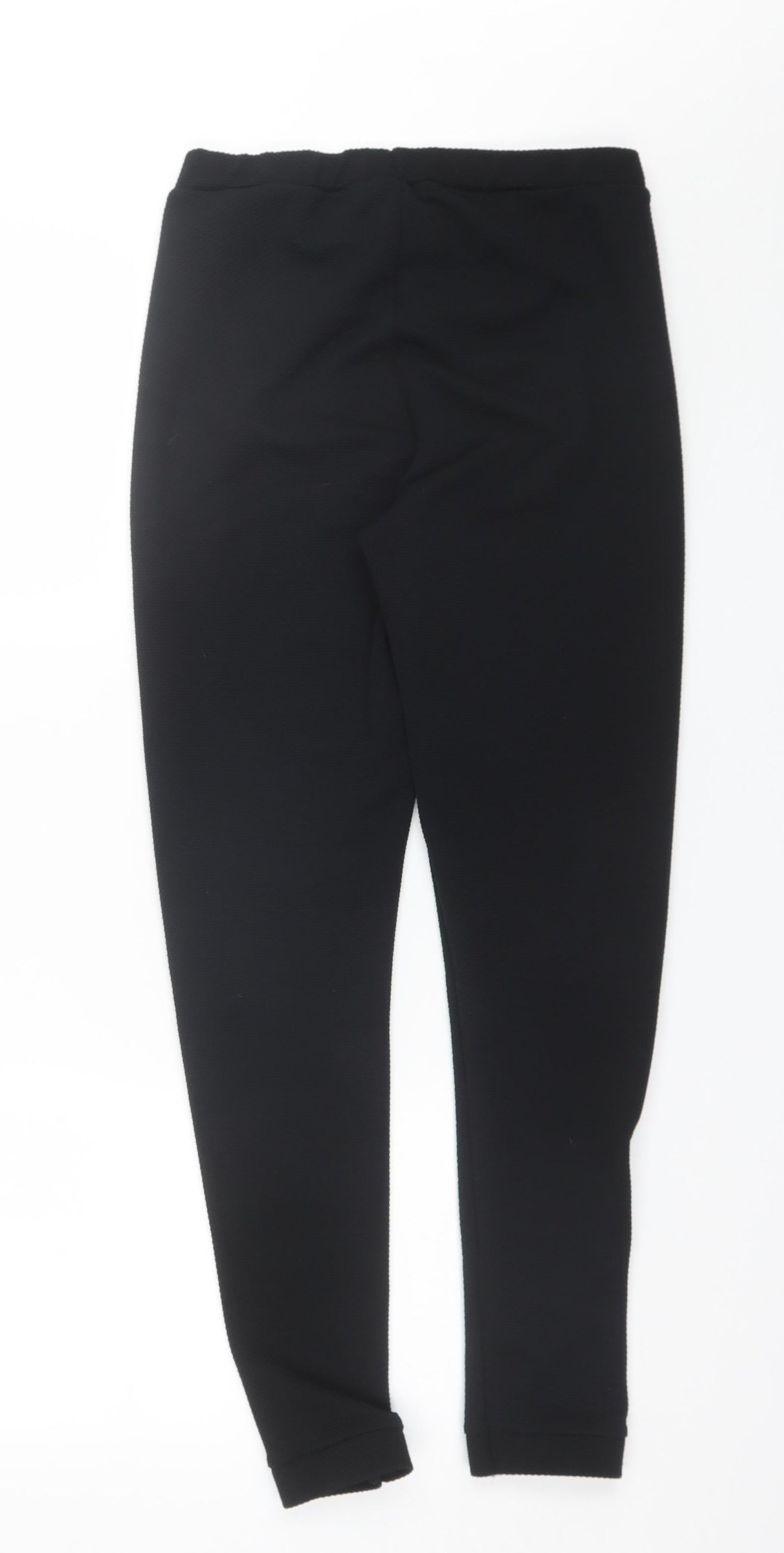 George Womens Black  Polyester Trousers  Size 12 L28 in Regular