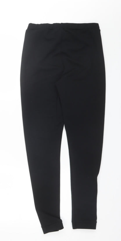 George Womens Black  Polyester Trousers  Size 12 L28 in Regular