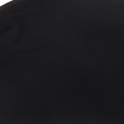 New Look Womens Black Mock Neck  Acrylic Pullover Jumper Size 12