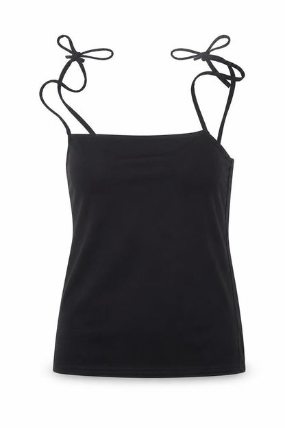 Womens UK Size 10 PRETTYLITTLETHING Black Camisole Blouse