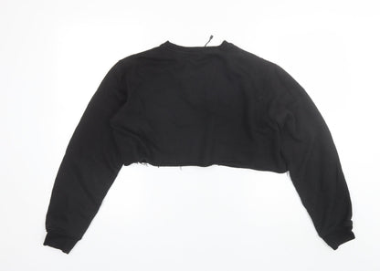 Womens UK Size M PRETTYLITTLETHING Black Pullover Jumper