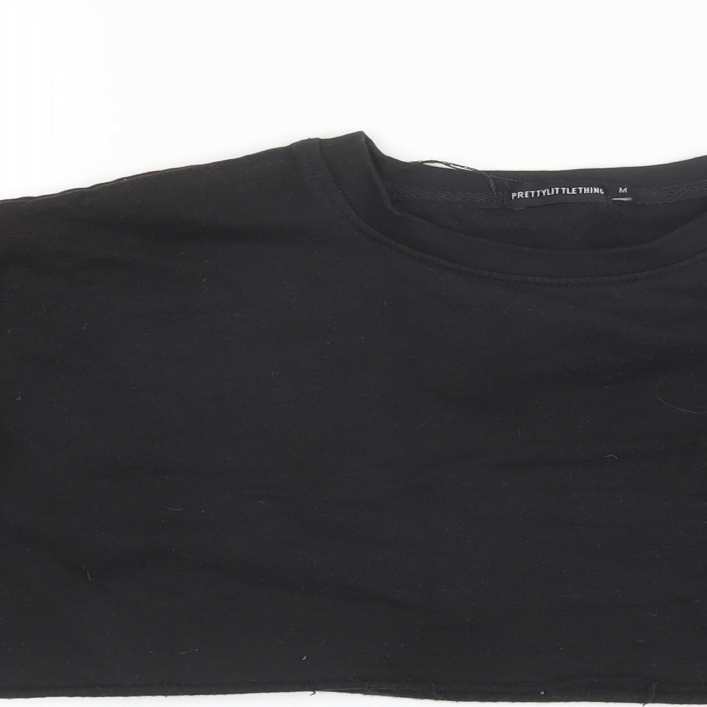 Womens UK Size M PRETTYLITTLETHING Black Pullover Jumper