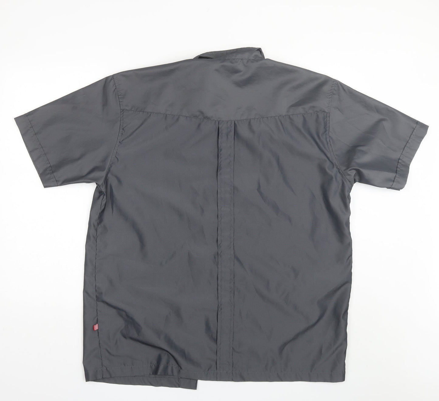 Whispering Smith Mens Grey  Polyester  Button-Up Size XL Collared