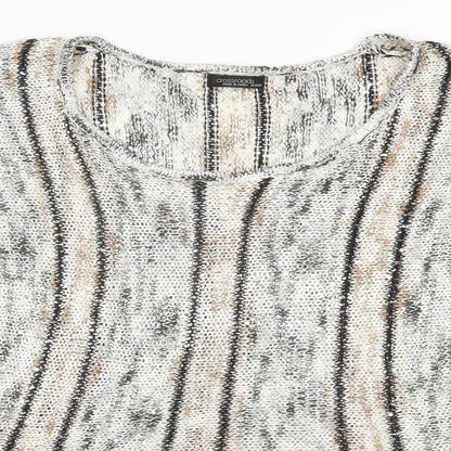 Crossroads Womens Gold Round Neck  Acrylic Pullover Jumper Size XL