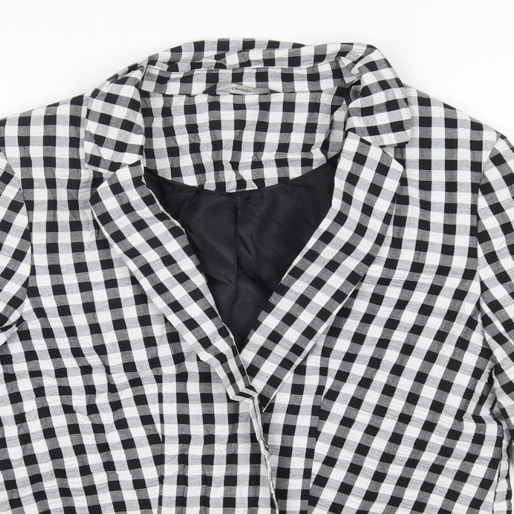 George Womens Multicoloured Check  Jacket Coat Size 10