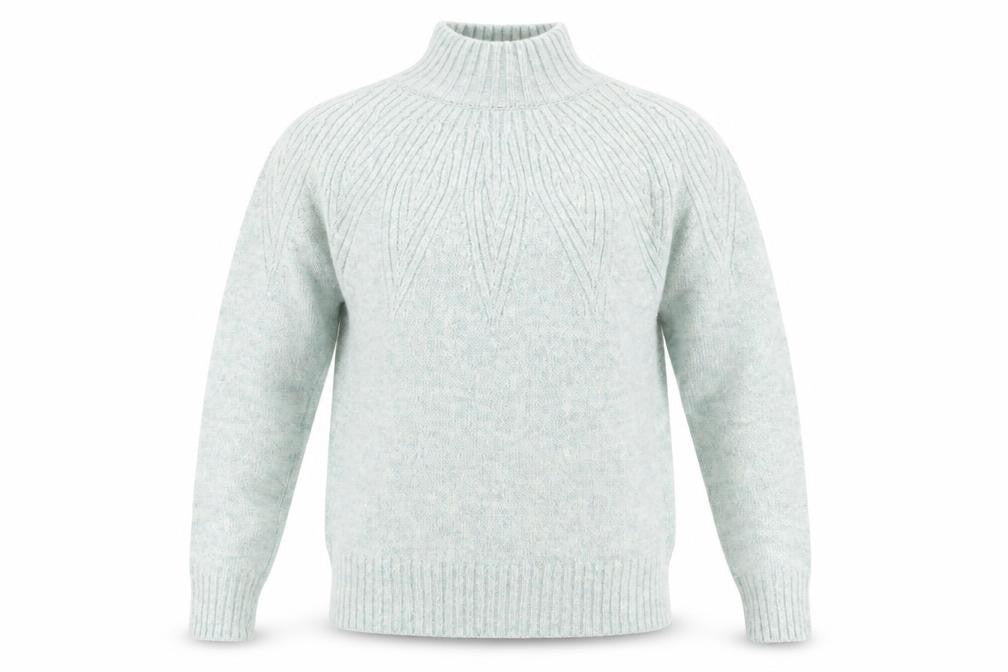 M&S Mens Green High Neck  Acrylic Pullover Jumper Size S
