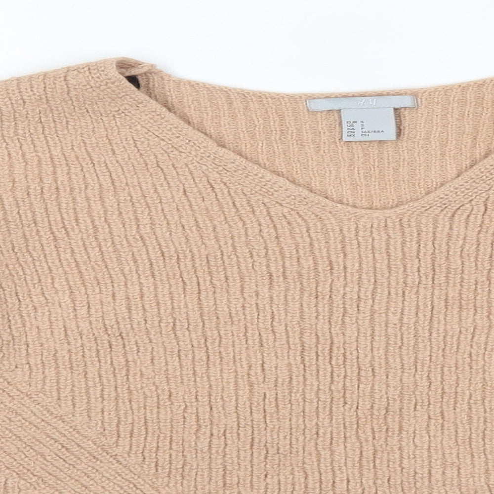 Womens UK Size S H&M Pink Pullover Jumper