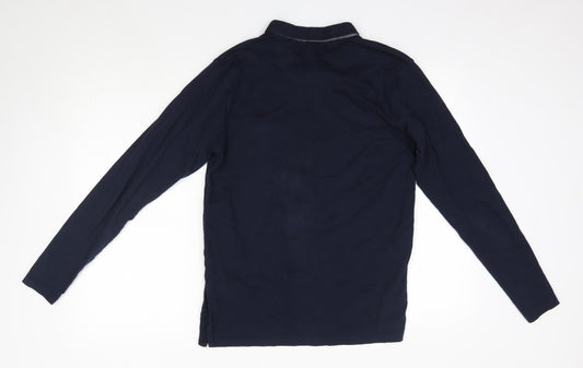 Twisted Soul Mens Blue  Cotton  Button-Up Size S Collared