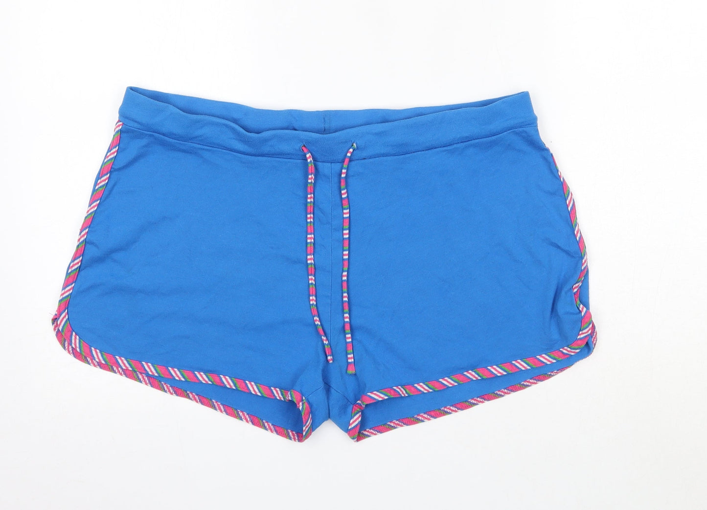 Xe Womens Blue  Polyester Boyfriend Shorts Size XL  Regular