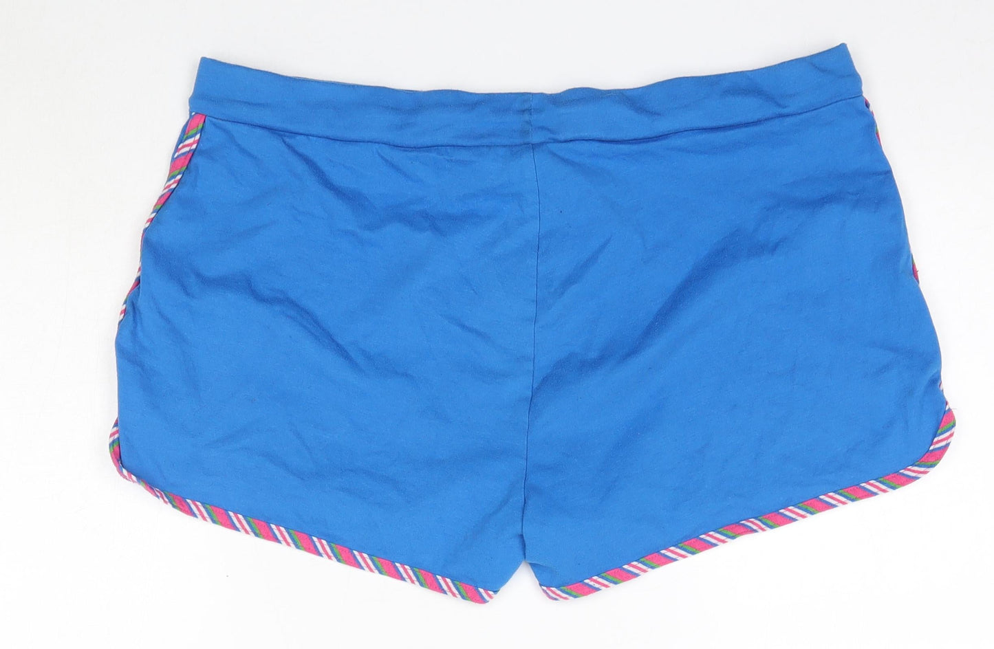 Xe Womens Blue  Polyester Boyfriend Shorts Size XL  Regular