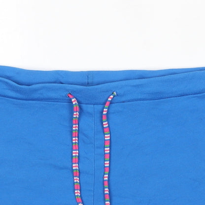 Xe Womens Blue  Polyester Boyfriend Shorts Size XL  Regular
