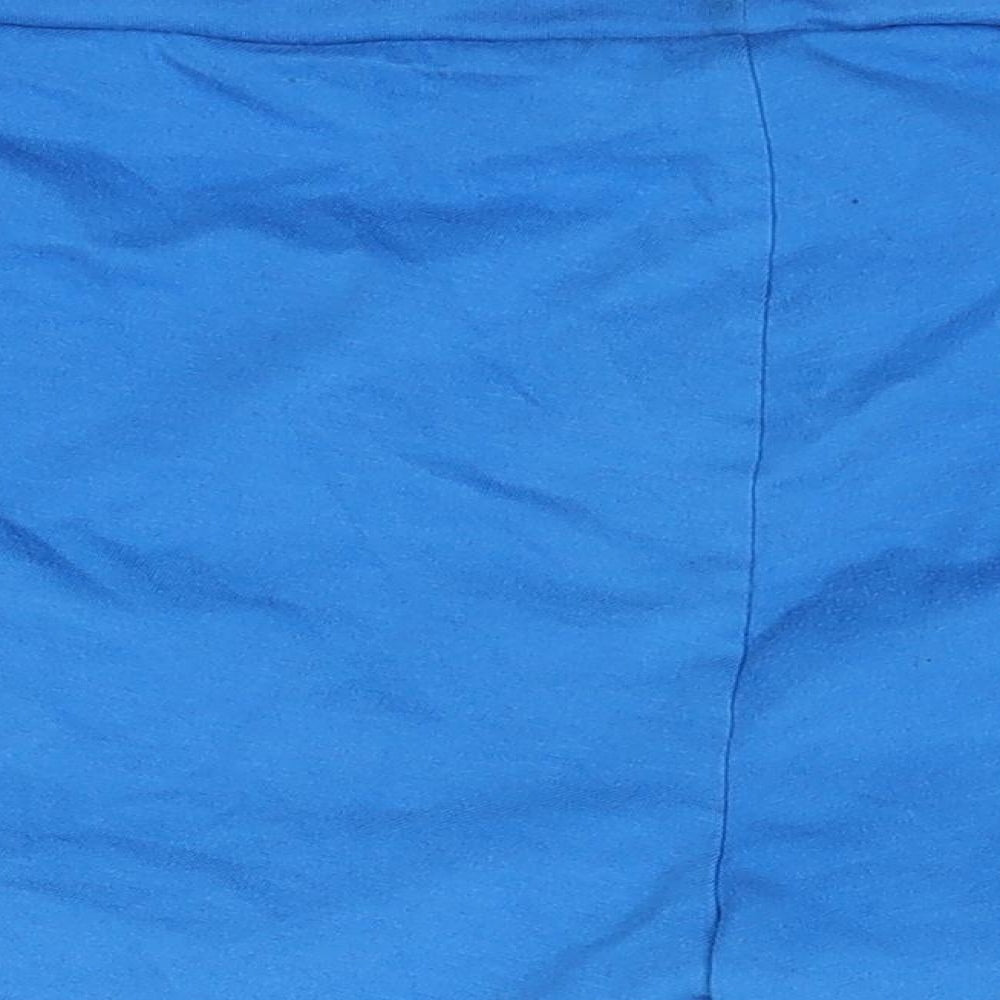 Xe Womens Blue  Polyester Boyfriend Shorts Size XL  Regular