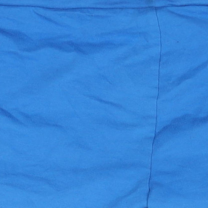 Xe Womens Blue  Polyester Boyfriend Shorts Size XL  Regular