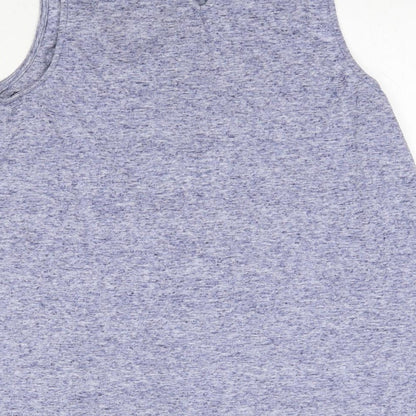 F&F Womens Blue  Polyester Basic Blouse Size 12 Round Neck