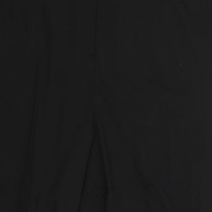 Womens UK Size 28 Tailored Regular Fit Dress Pants Black Trousers