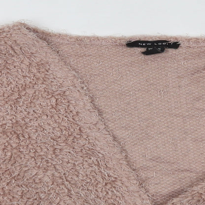 Womens UK Size M New Look Pink Cardigan Jumper