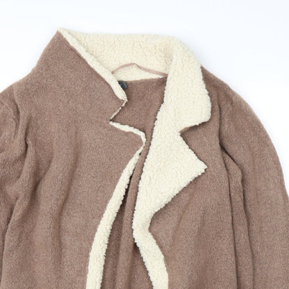 Primark Womens Brown   Jacket Coatigan Size M