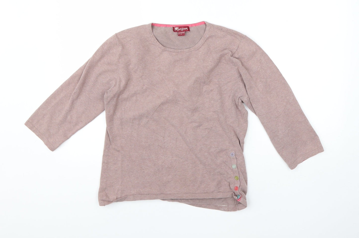 Womens UK Size 12 Monsoon Pink Pullover Jumper