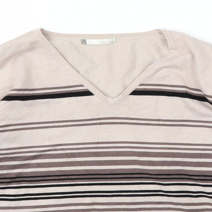 Womens UK Size 16 Viz-A-Viz Brown Pullover Jumper