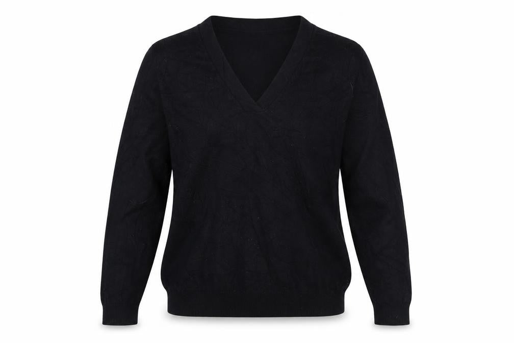 Womens UK Size 12 Preworn Black Pullover Jumper