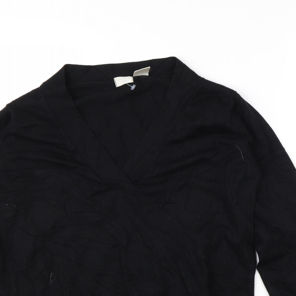 Womens UK Size 12 Preworn Black Pullover Jumper