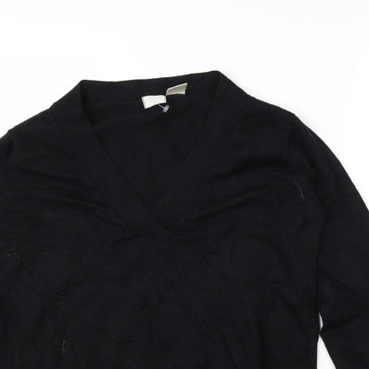 Womens UK Size 12 Preworn Black Pullover Jumper