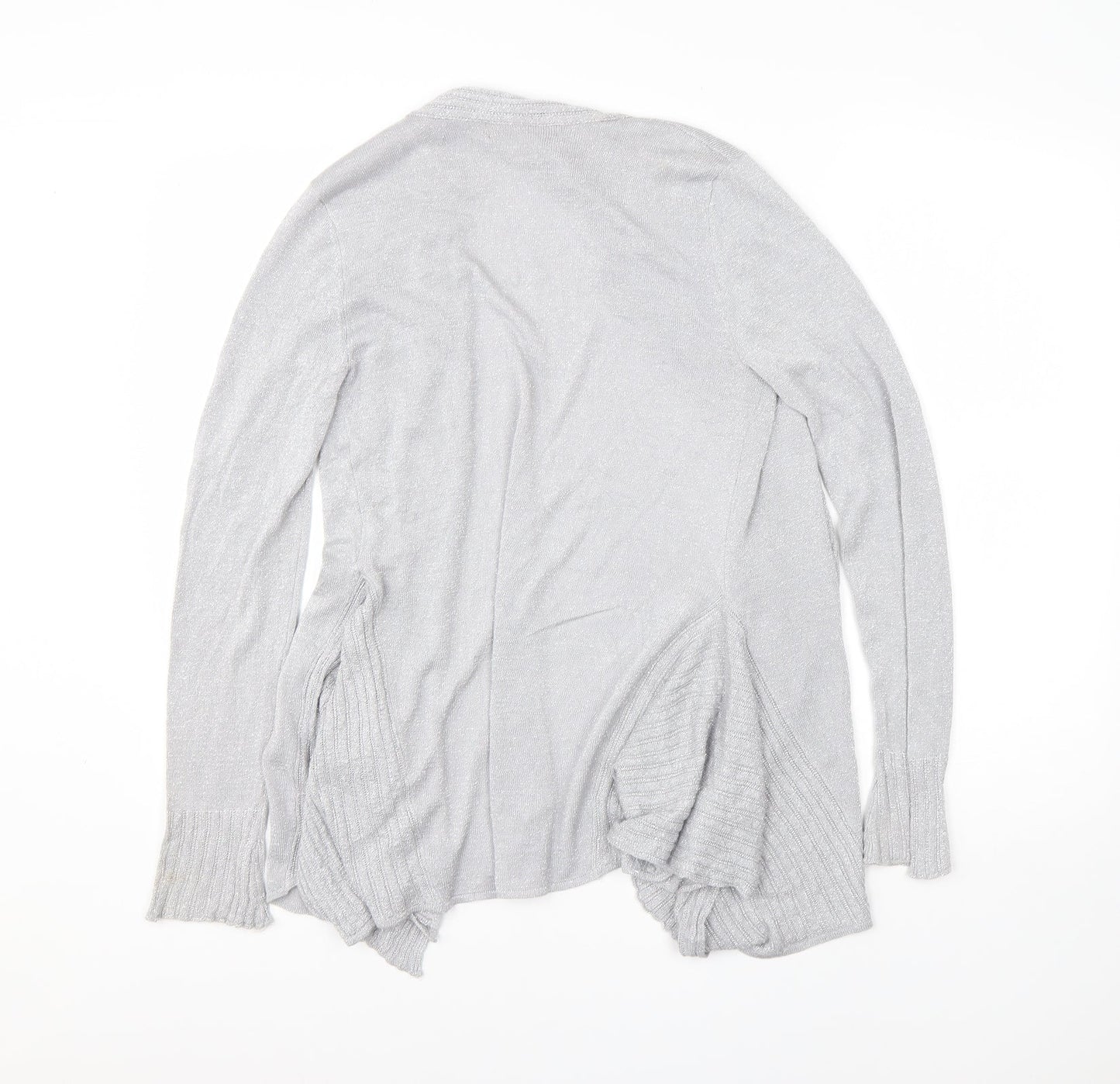 Belldini Womens Grey Round Neck  Viscose Cardigan Jumper Size S
