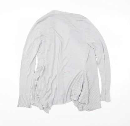 Belldini Womens Grey Round Neck  Viscose Cardigan Jumper Size S