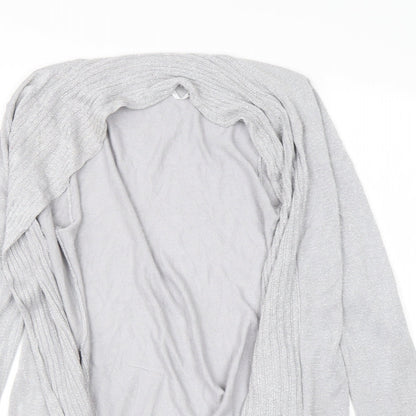 Belldini Womens Grey Round Neck  Viscose Cardigan Jumper Size S