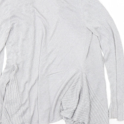 Belldini Womens Grey Round Neck  Viscose Cardigan Jumper Size S