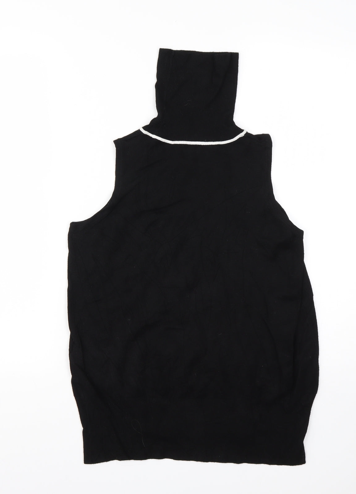 Womens UK Size 8 River Island Black Vest Jumper