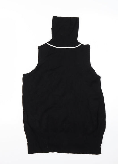 Womens UK Size 8 River Island Black Vest Jumper
