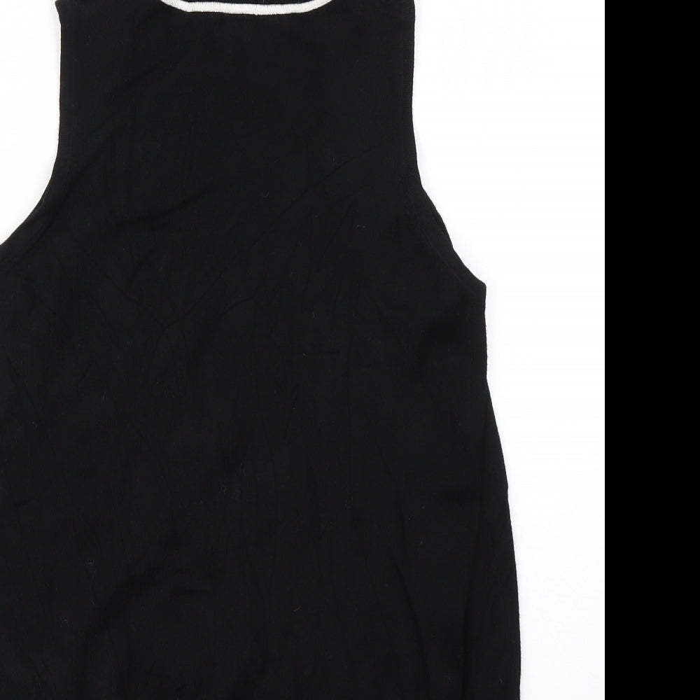 Womens UK Size 8 River Island Black Vest Jumper