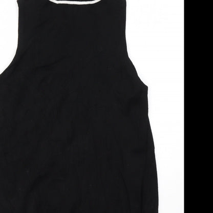 Womens UK Size 8 River Island Black Vest Jumper