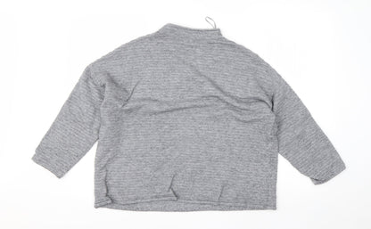 TU Womens Grey Round Neck  Viscose Pullover Jumper Size 16