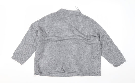 TU Womens Grey Round Neck  Viscose Pullover Jumper Size 16