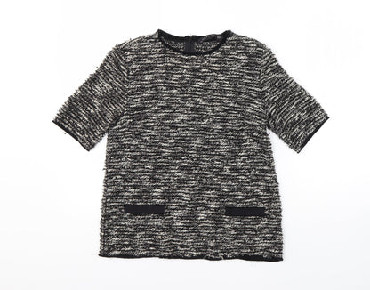 Womens UK Size XS Zara Black Pullover Jumper