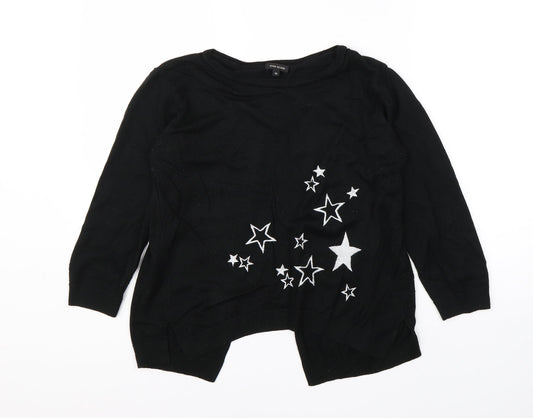Womens UK Size 10 River Island Black Cardigan Jumper