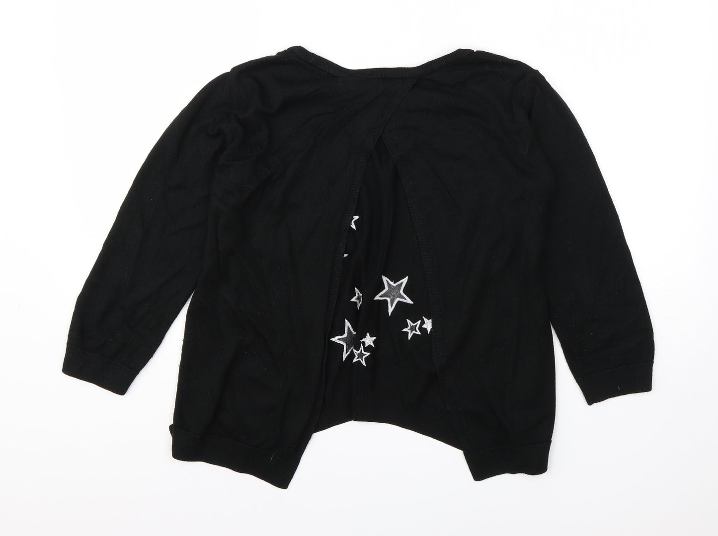 Womens UK Size 10 River Island Black Cardigan Jumper