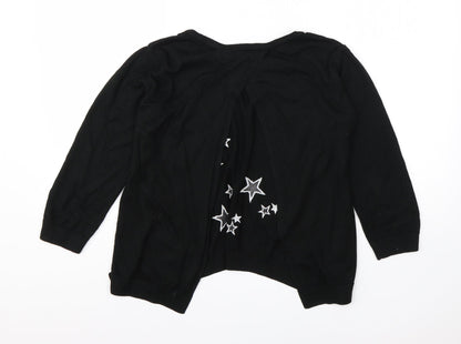 Womens UK Size 10 River Island Black Cardigan Jumper