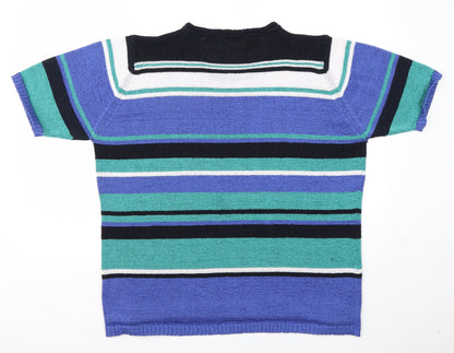 Womens UK Size XL EWM Blue Pullover Jumper