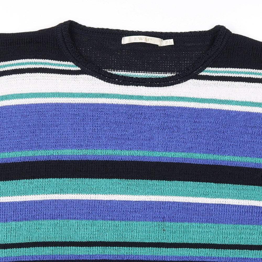 Womens UK Size XL EWM Blue Pullover Jumper