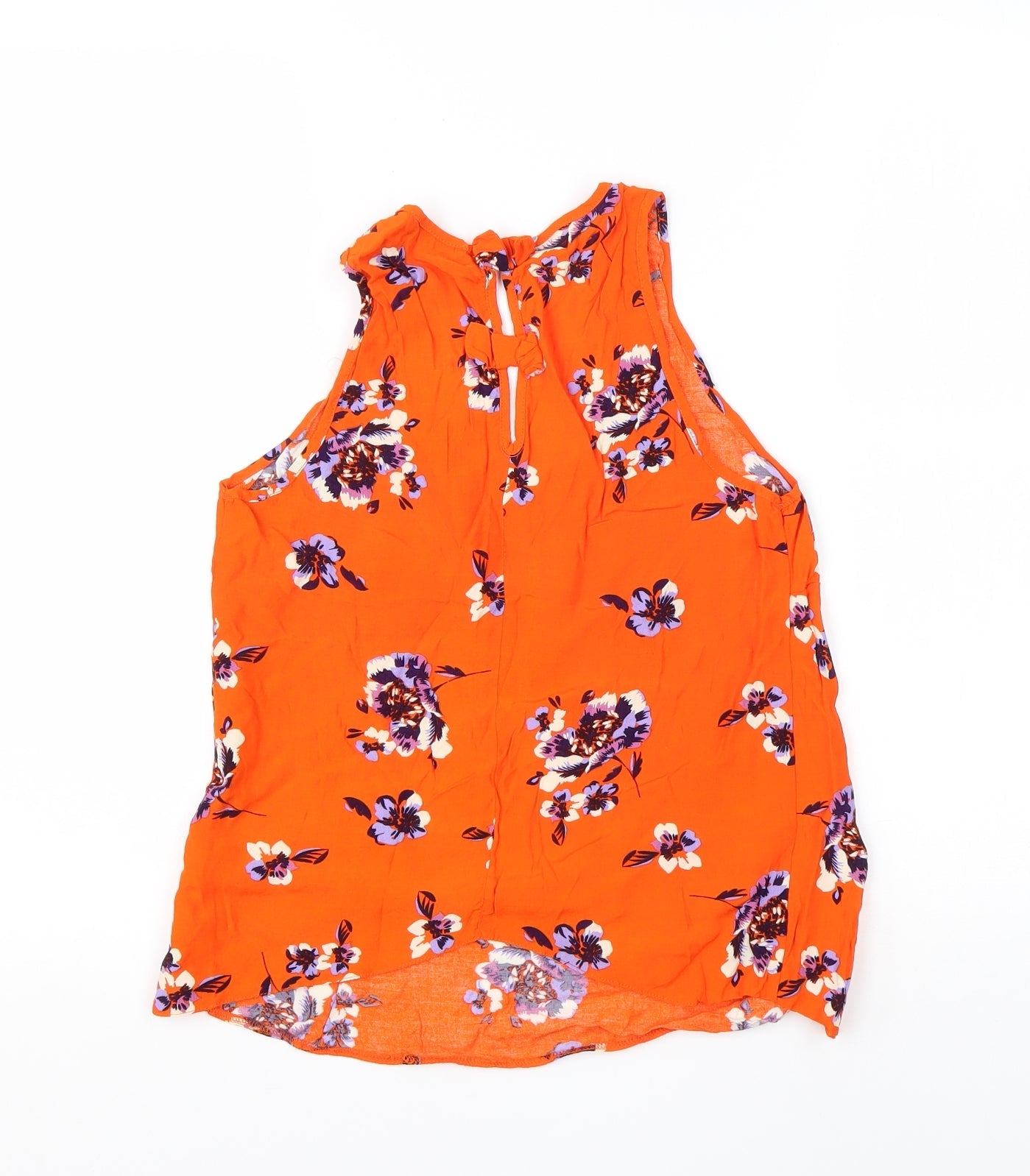 Womens UK Size 8 River Island Orange Basic Blouse