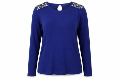 Womens UK Size M Darling Blue Pullover Jumper