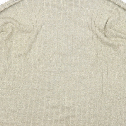 Womens UK Size One Size Casamia Gold Pullover Jumper