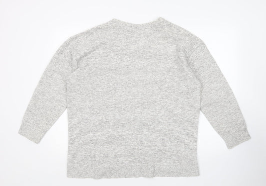 Womens UK Size 16 New Look Grey Pullover Jumper