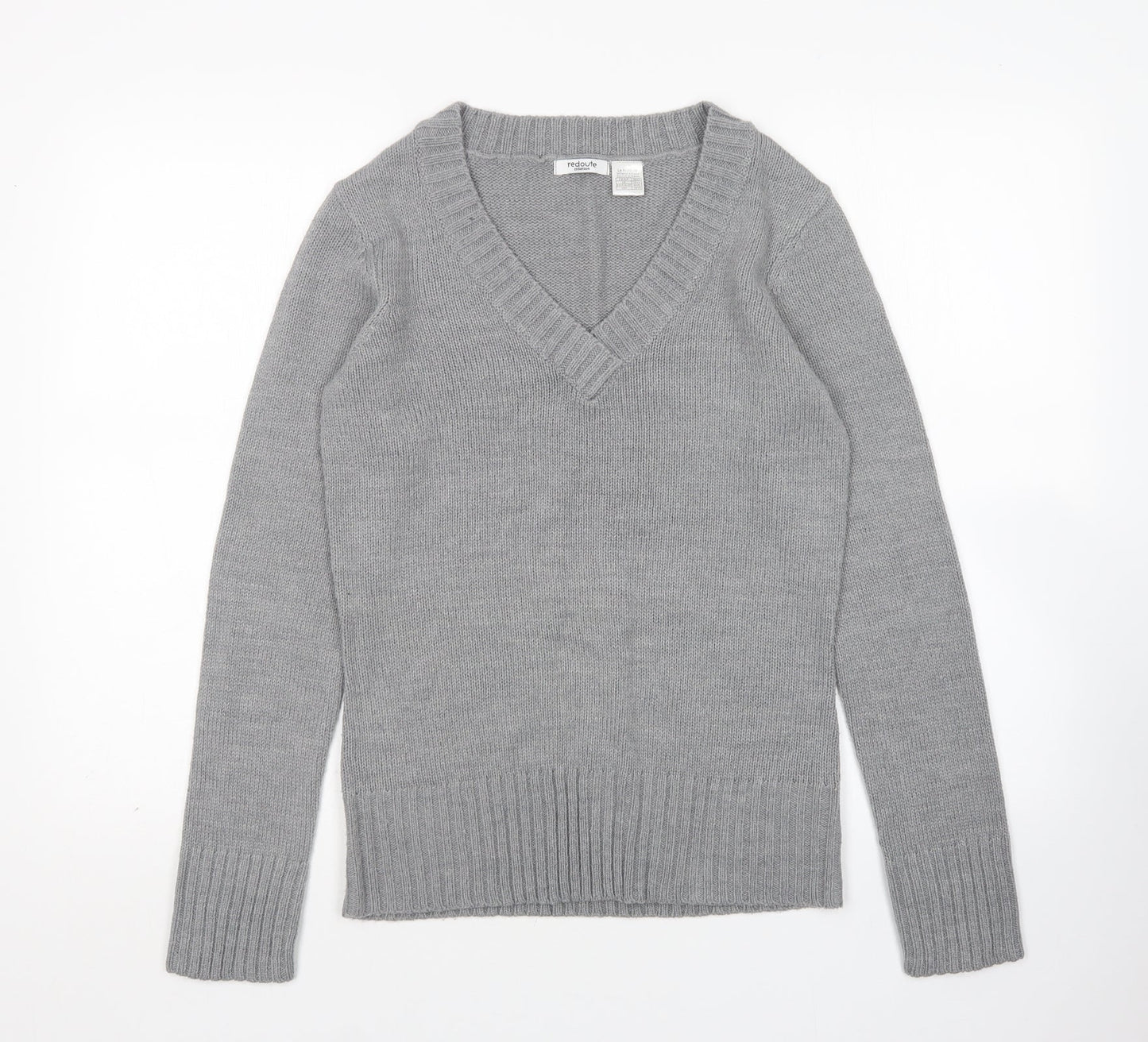 Womens UK Size 12 Redoute Grey Pullover Jumper