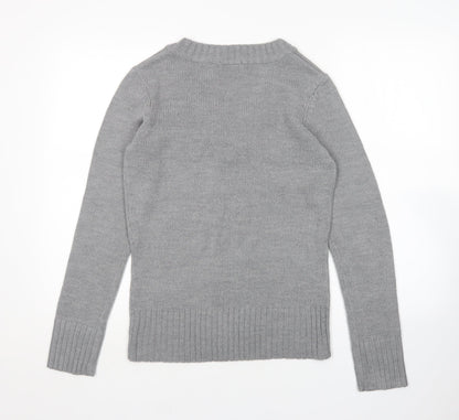 Womens UK Size 12 Redoute Grey Pullover Jumper