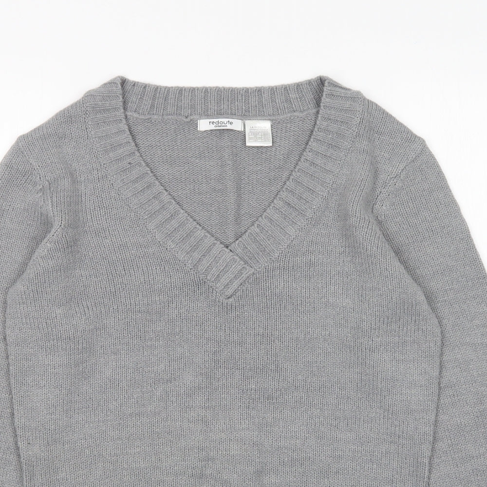 Womens UK Size 12 Redoute Grey Pullover Jumper