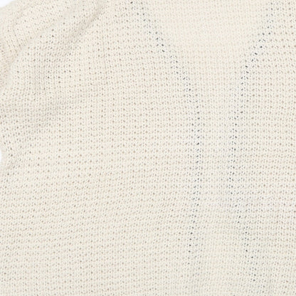 Venca Womens Beige V-Neck  Acrylic Cardigan Jumper Size 18